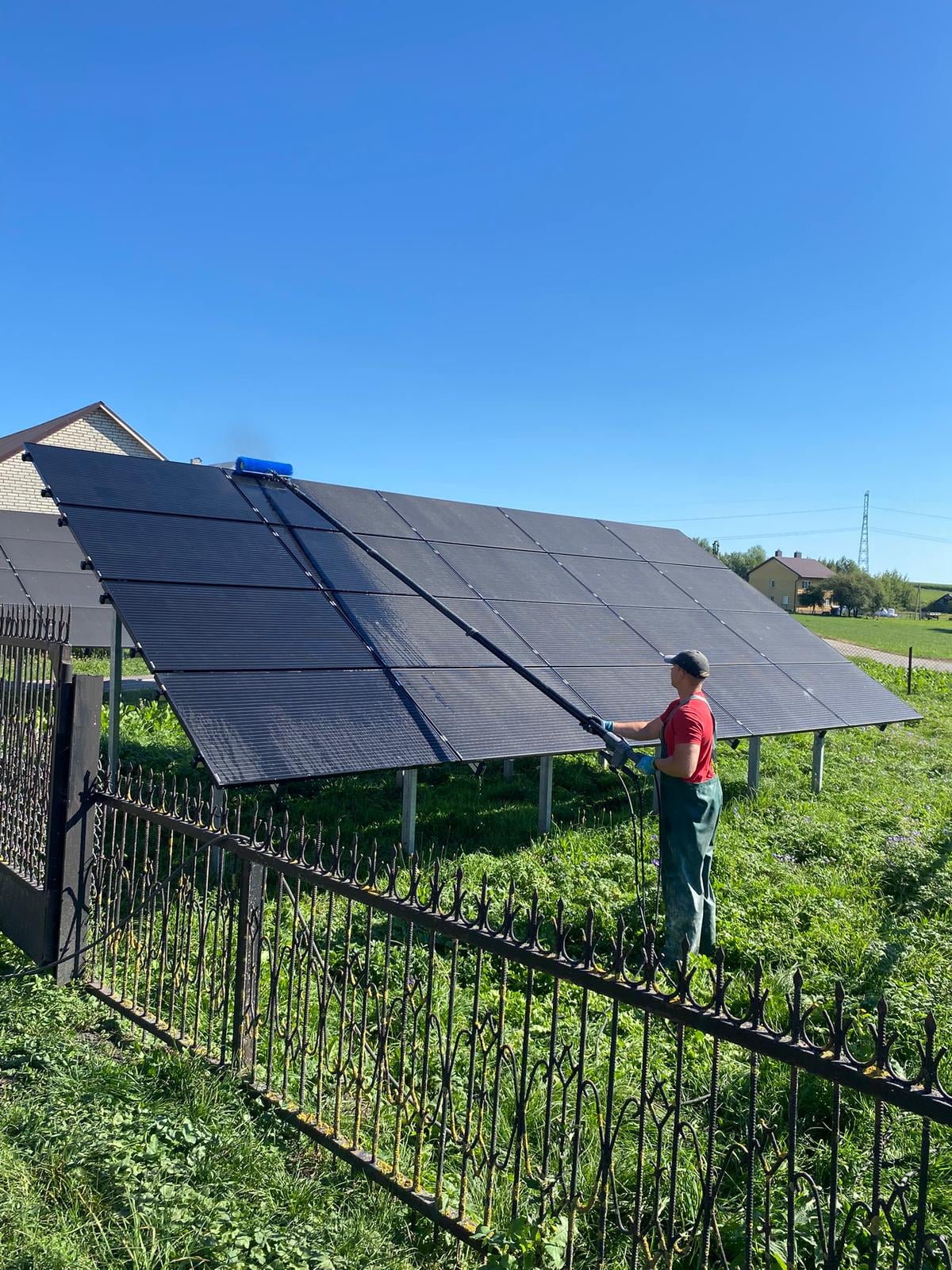 Mycie paneli fotowoltaicznych